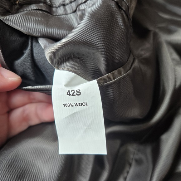 Jos A Bank 100% Wool Tag42S Houndstooth  Blazer Sport Coat  Measurements In Pics - Picture 10 of 15